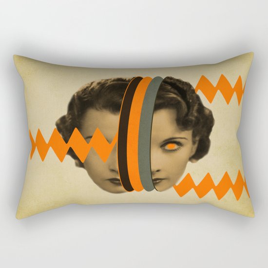 headache girl Rectangular Pillow