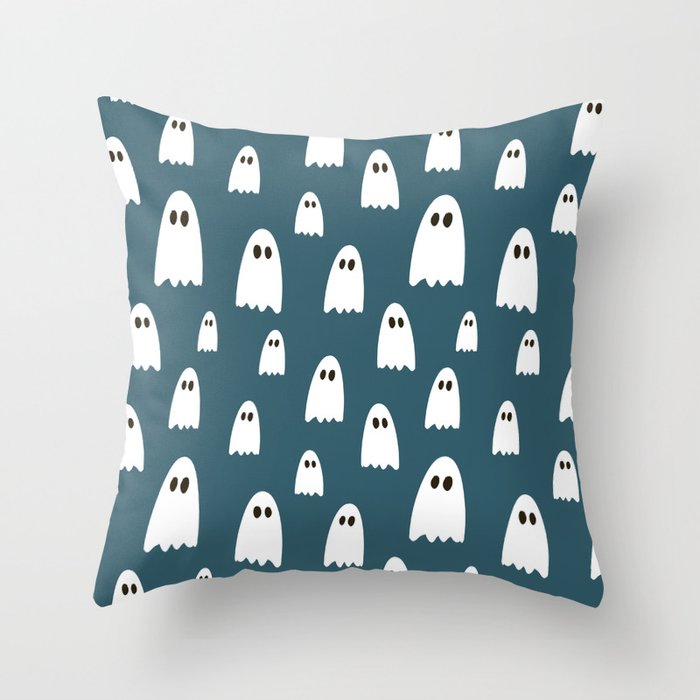 Sweet and Spooky Halloween - Ghosts Throw Pillow