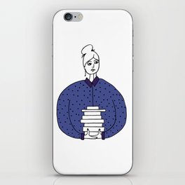 Life is better with books iPhone Skin