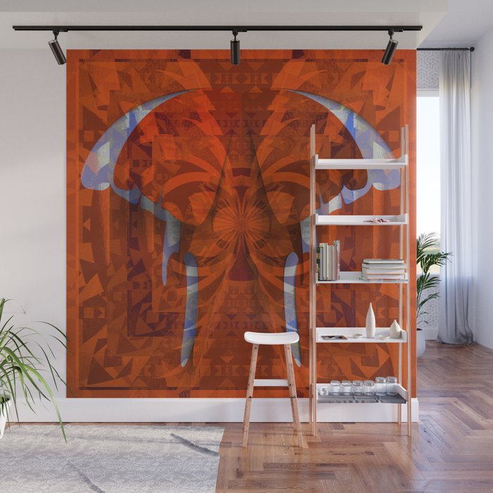 Dreamtime Tribal Butterfly Mandala Wall Mural