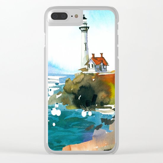 Seascape #3 Clear iPhone Case