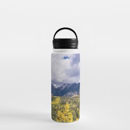 Mountain View Through the Trees - Colorado Water Bottle