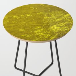 Mustard yellow velvet texture Side Table