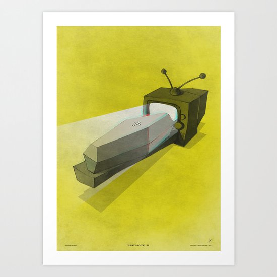 What's on TV? / II Art Print