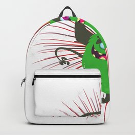 Troll Face Nyan Cat Meme Backpack Daypack Rucksack Laptop Shoulder Bag with USB Charging Port 