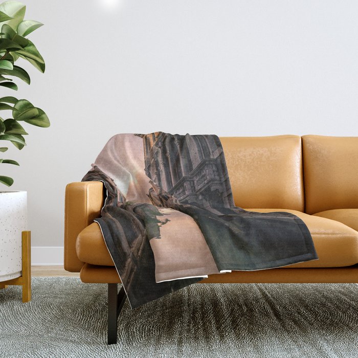 Canal of Venice Throw Blanket