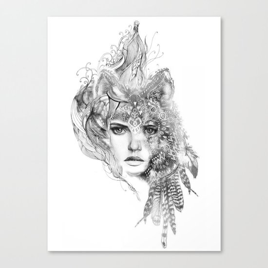 Wolf Girl Canvas Print