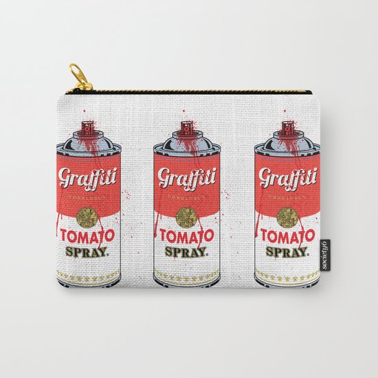 Graffiti Tomato Spray Can Carry-All Pouch