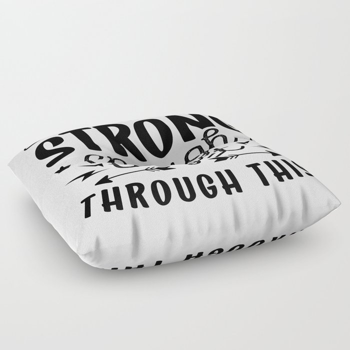 Mental Health I Am Strong Enough Anxiety Anxie Floor Pillow