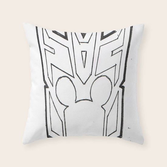 Mickbot Throw Pillow