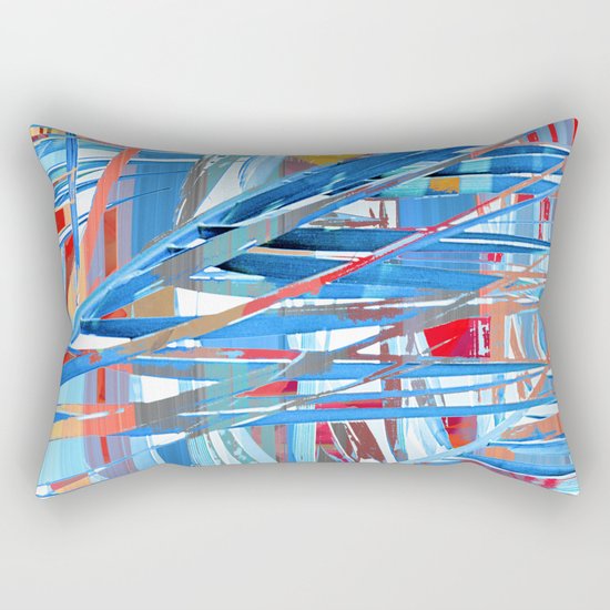 Floral abstract(45). Rectangular Pillow
