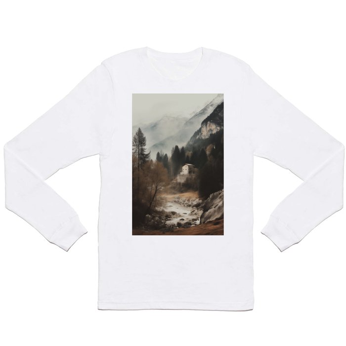 Forest Cottage II Long Sleeve T Shirt