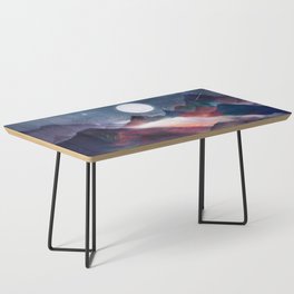 Mountain Lake Under the Stars Coffee Table