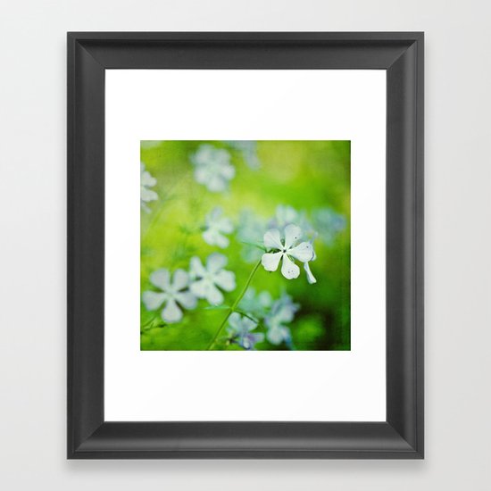 blue and green Framed Art Print
