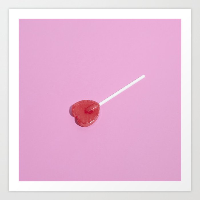 Heart lolli Art Print