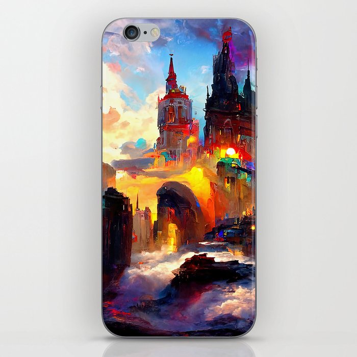 City from a colorful Universe iPhone Skin