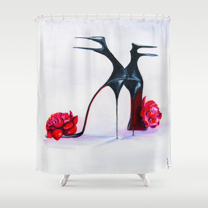 Luxury shoes Shower Curtain