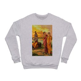 Krishna declaring his love for Radha by Raja Ravi Varma Crewneck Sweatshirt