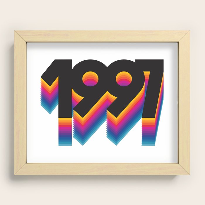 A Tribute to 1997 Recessed Framed Print