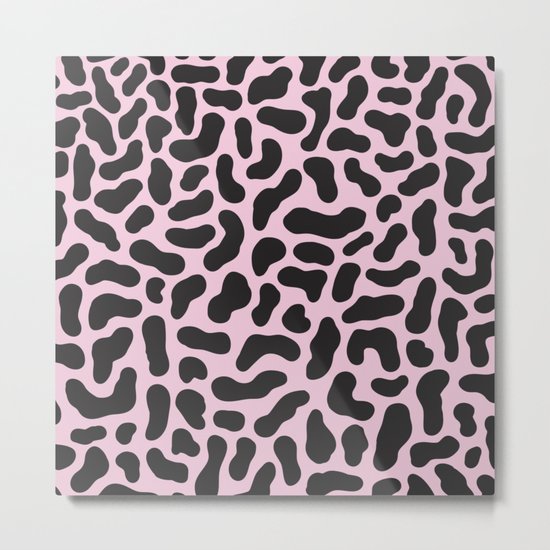 Abstract Pattern 001 - Pink Metal Print
