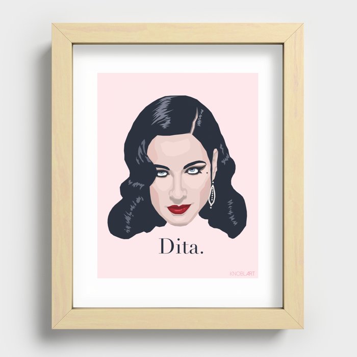 Dita. Recessed Framed Print