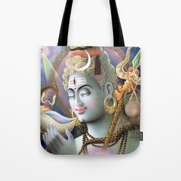 Hinduism Print - Lord Shiva Drinking Halahala Tote Bag