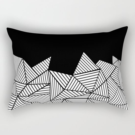 Abstraction Mountain Rectangular Pillow