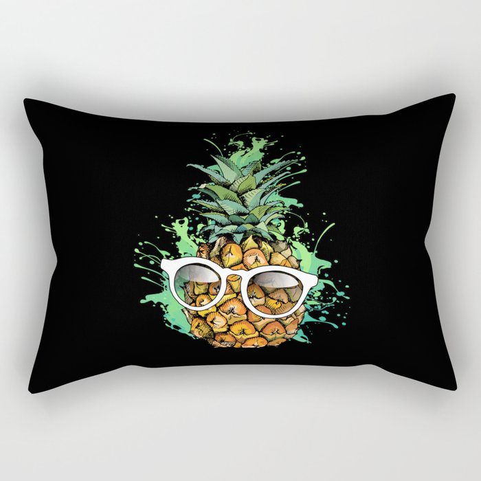 Pineapple Sunglasses Fruit Fruits Rectangular Pillow