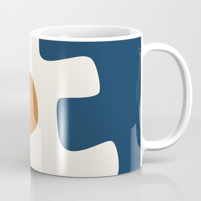 Abstract minimal plant color block 34 Coffee Mug