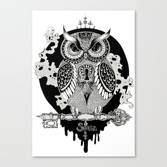 The owl Canvas Print