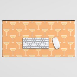 Yellow Champagne Tower Desk Mat