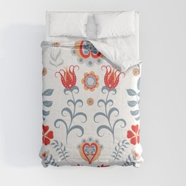 Hygge Scandinavian Folk Art Comforter