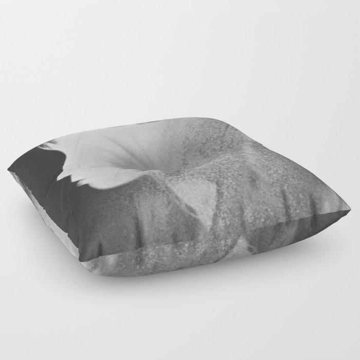 Faceless Charcoal Floor Pillow
