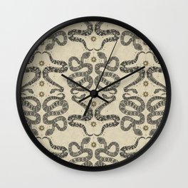 celestial snakes parchment Wall Clock