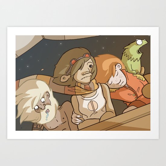 On the Road 9: View Art Print