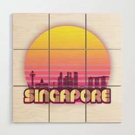 Singapore travel Wood Wall Art