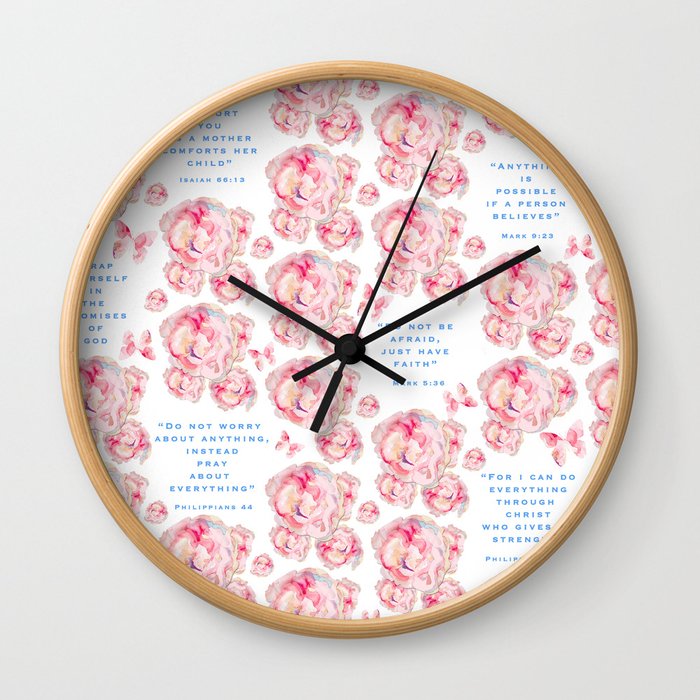 Wrap yourself in the promises of God Wall Clock