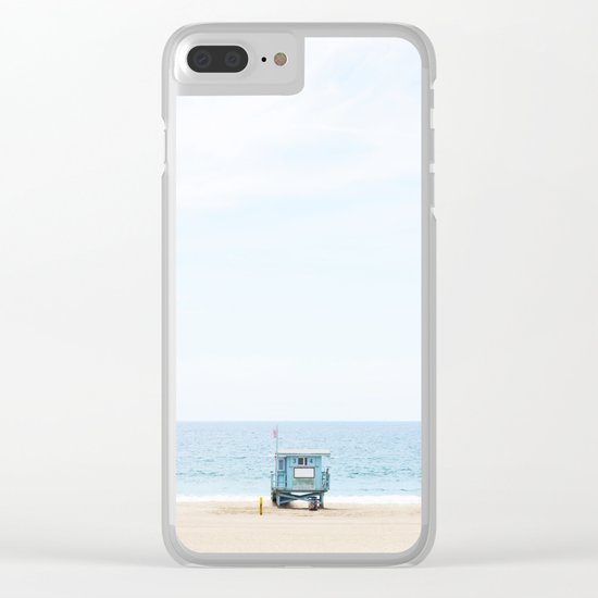 Manhattan Beach Lifeguard Clear iPhone Case