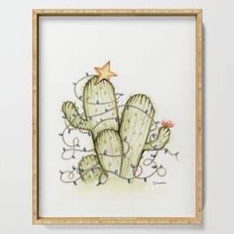 Feliz Navidad Cactus Serving Tray
