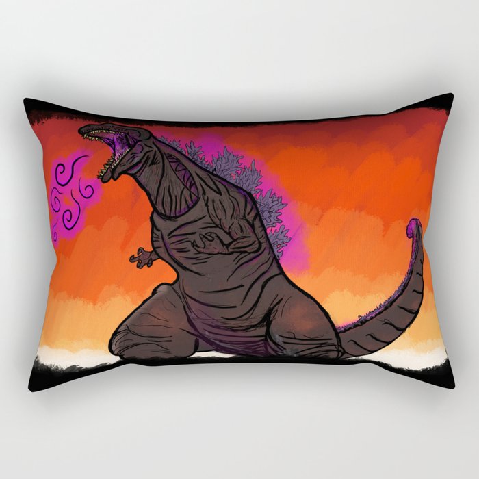 Shin Godzilla - background Rectangular Pillow