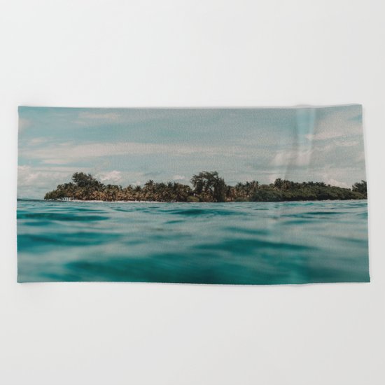 Shipwrecked Ocean Blues Beach Towel