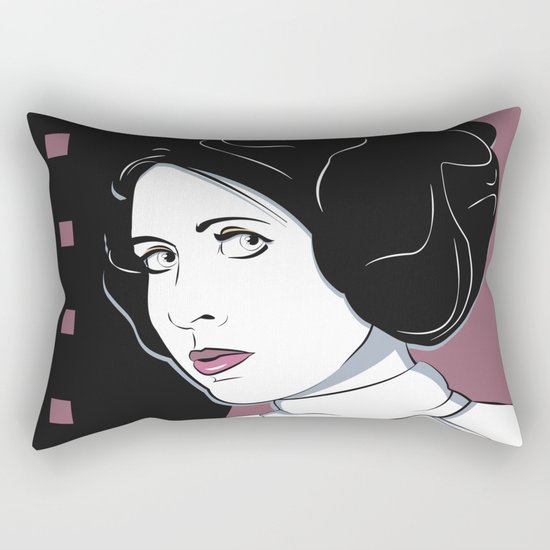Princess Leia Pop Art Rectangular Pillow