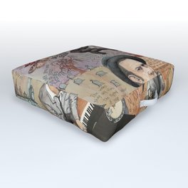Tom Waits' Melodramatic Nocturnal Scene Outdoor Floor Cushion