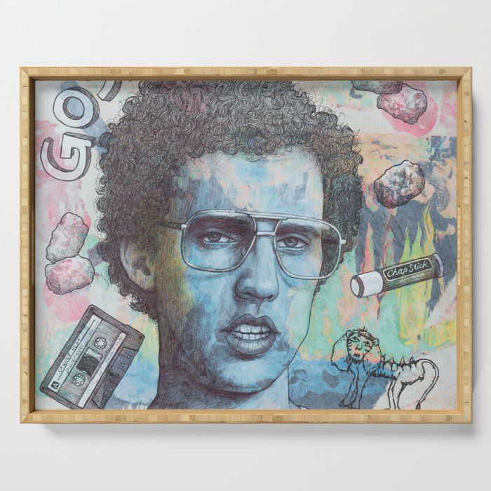 Napoleon Dynamite Probably The Best Drawing I Ve Ever Done Serving Tray By Tbraunstudio Society6