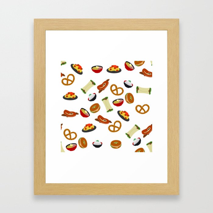 all the food Framed Art Print