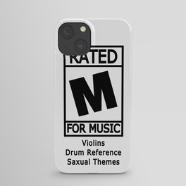 Rated M for Music iPhone Case