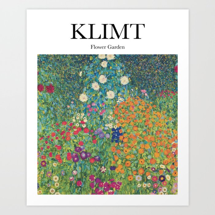 Klimt - Flower Garden Art Print