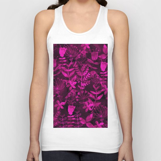Abstract Botanical Garden III Unisex Tank Top