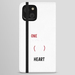 One Love One Heart iPhone Wallet Case