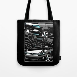 Mk7 GTI Car Illustration Tote Bag